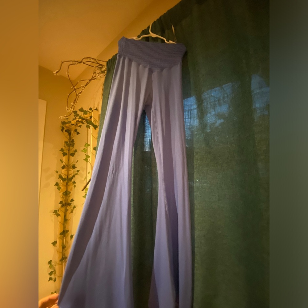 AERIE flare leggings in aqua blue